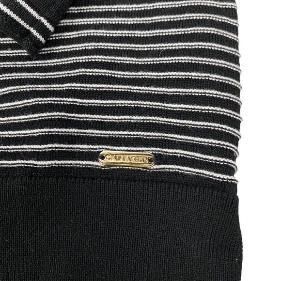 Calvin Klein Womens Striped V-Neck Sweater size Small - Picture 5 of 6